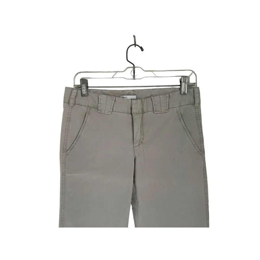VINCE Casual Pants Cotton Strait Cut Chino 4 Pockets Gray Size 4